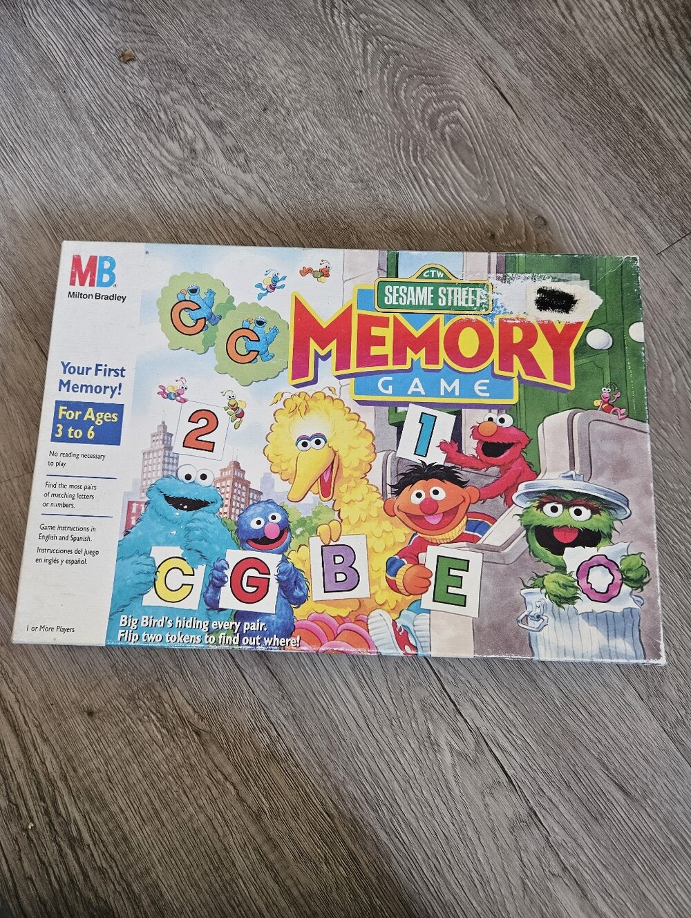 1990 Sesame Street Memory Match Big Bird